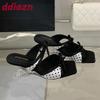Fashion Female Butterfly-Knot Ladies Wedges Slippers Sandals Slides Shoes Fashion Transparent Heel Wedges Slippers Shoes For Women Pumps