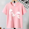 Kids Sneaker  Print Crewneck Summer Short Sleeve Tee