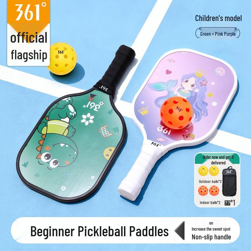 361° Kids  Wooden Pickleball Racket Set