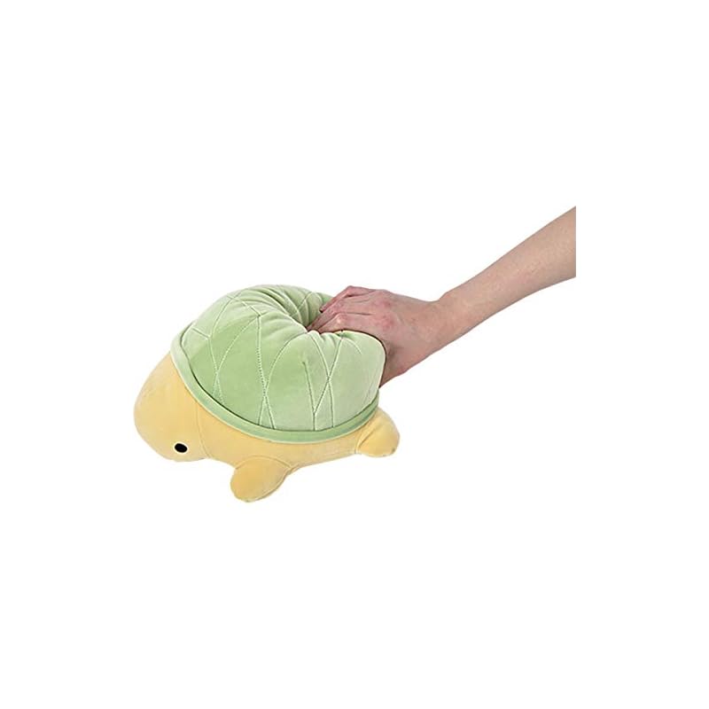 Ribheart Bolster Marshmallow Aquamie Turtle (approx. 27cm total length) Plush Toy Waist Support 88301-51