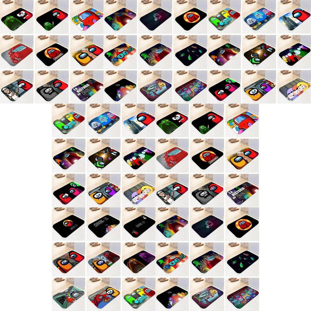 Game Mat Flannel Home Bath Bathroom Nonslip Carpet Rug Decor Floor