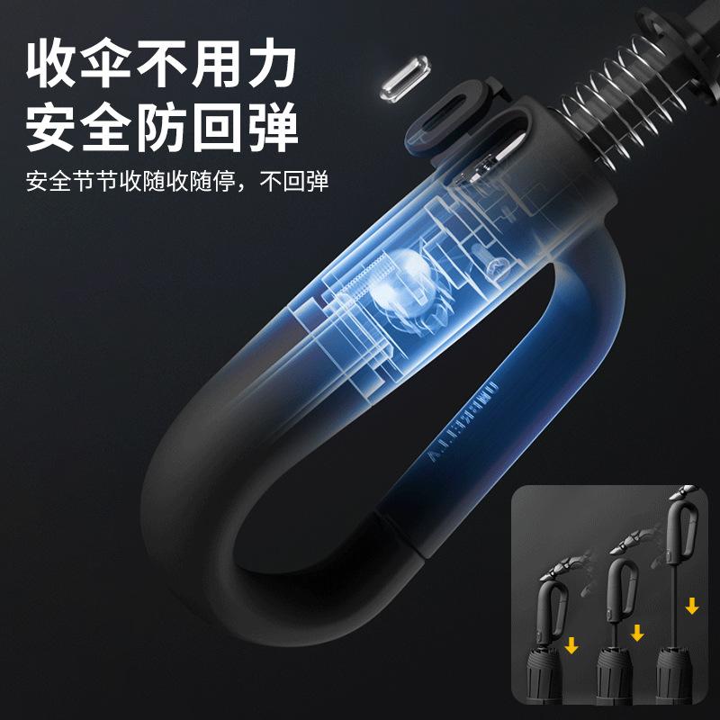2025 new ring buckle anti-rebound retraction umbrella automatic sun umbrella UV protection women's sunscreen umbrella