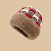 Thickened knitted hat, fashionable jacquard wool hat, small and versatile couple cold hat in autumn and winter