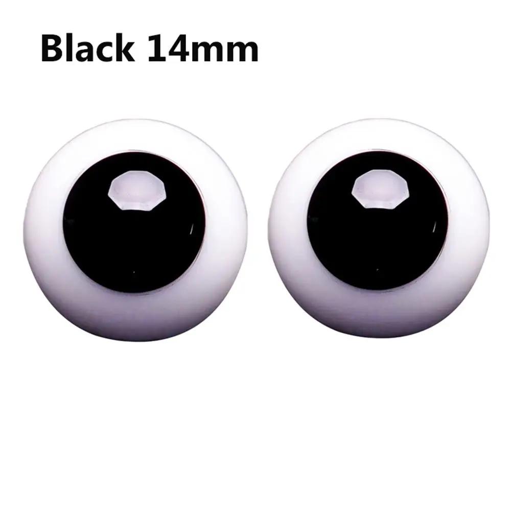 1Pair 6/8/10/12/14 Mm Glass Eyes Eyeball For Bjd Doll Blue Black Safety Animal Toy Eyes Diy Doll Making Crafts Toy Accessories
