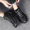 Schnürleder Herren Wanderschuhe Outdoor Trekking Schuhe Neues Herbstdesign Sneaker Rutschfeste Freizeit Lederschuhe Stiefeletten