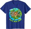 Save Our Home Animals Earth Day Planet Anniversary Youth Unisex T-shirt