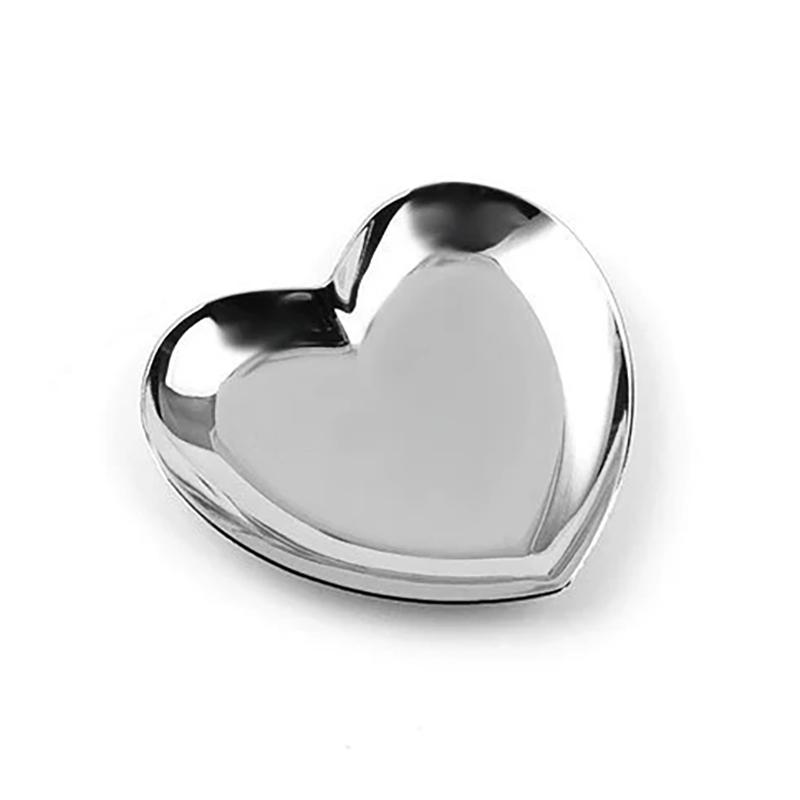 Nerezový kosmetický úložný podnos Nail Art Manikúrní talíř Pinzety Kleštičky Nádoba na pera Miska na umělé nehty Nástroje Kov