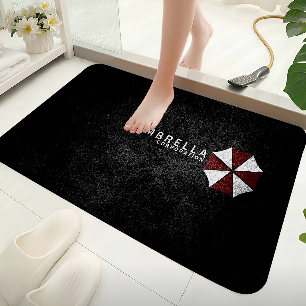 Umbrella Corporation Laser Floor Mat Retro Multiple Choice Living Room Kitchen Rug Non-Slip Modern Home Decor