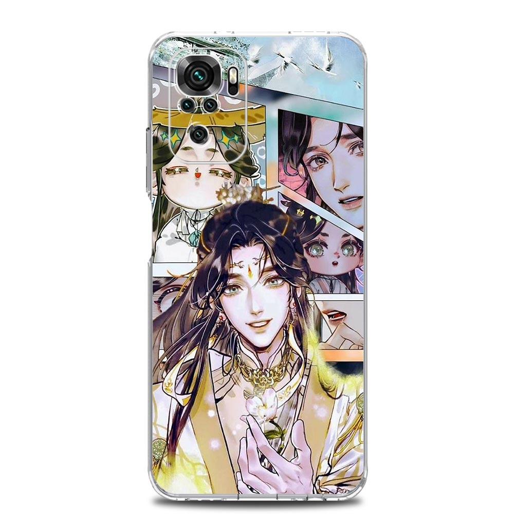 Heaven Official's Blessing Chinese Clear Phone Case For Xiaomi Redmi Note 12 5G 9S 9 8 10 11 Pro+ 9T 8T 10C 9C 9A 7 Pro Cover