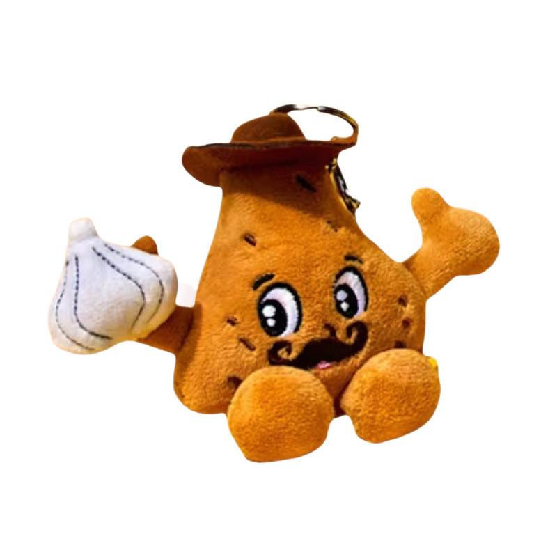 Short Plushies Cava Pile Plush Keychain Doll With Design For Gift And Collection