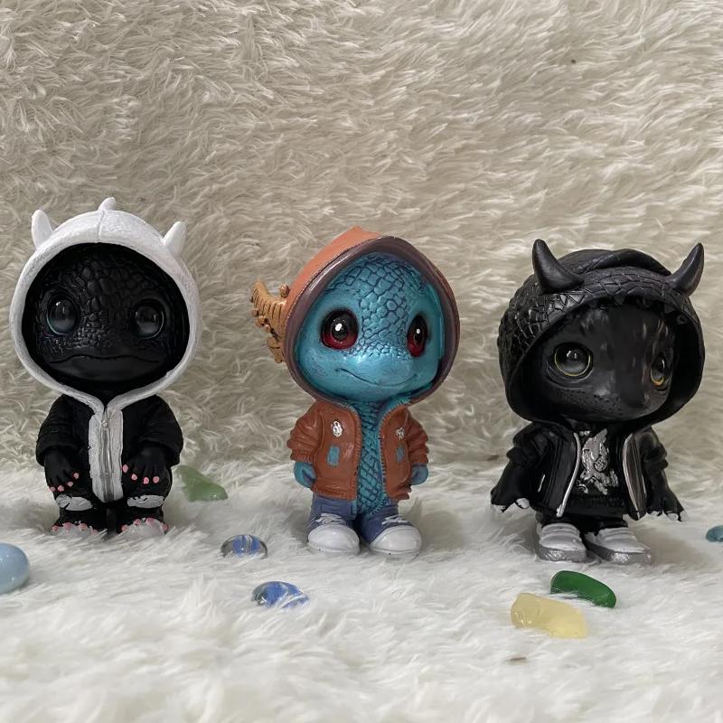 Socha dinosaura Elfa Dekorace Atmosféra Rozvržení scény Pryskyřice Řemesla Domácí dekorace