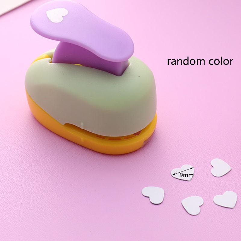 Random Color Heart Punch 9/16/25mm DIY Craft Hole Puncher for Scrapbooking Punches Maker Kids Scrapbook Paper Cutter Embossing.