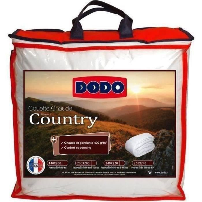 Warm Duvet 400g/m² - DODO - COUNTRY - 140 X 200 Cm - White