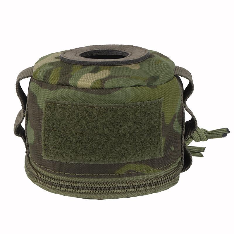 Gas Canister Cover Bag Outdoor Camping Gas Tank Protective Case Protector Wrap Portable MOLLE Webbing YKK Zipper Smoothly Pulls