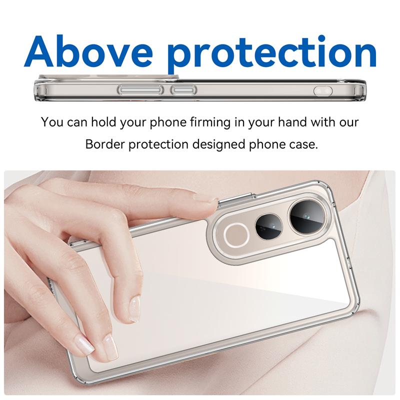 Transparent Case For Vivo V50 Lite Case Anti-knock Silicone Colorful Back Cover Vivo V50 Lite Case For Vivo V50 Lite V50e V50 5G