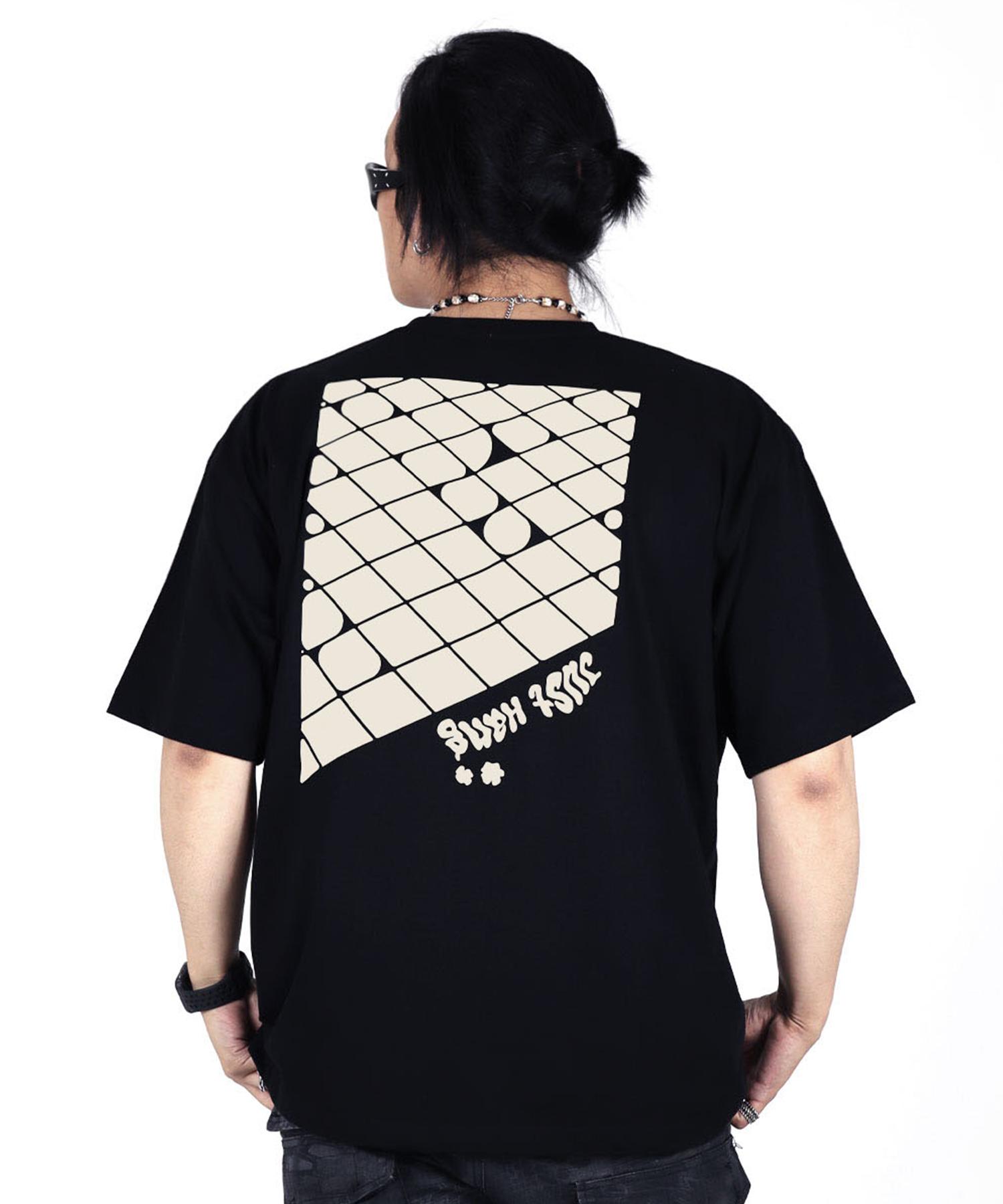 Just Haeng Jelly Ivory Logo Black Oversized Short Sleeve T-Shirt [2.0 Ver] L