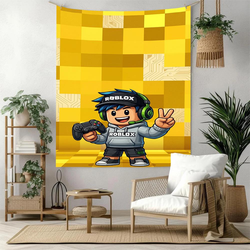 Roblox Wall Decor Tapestry Art For Pet Memorial Birthdaywedding Party Backdrop Family Gift