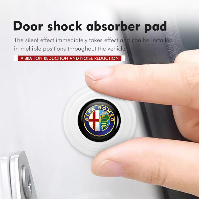 Car Door Anti-shock Pad Buffer Pad Crash Pad Silicone Pads Accessories For Alfa Romeo 159 Giulietta Giulia 147 Mito 156 159 166