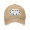 Endangered White Tiger Baseball Cap Snap Back Hat Golf Cap Military Cap Unisex Hat Unisex Luxury Golf Women Unisexs