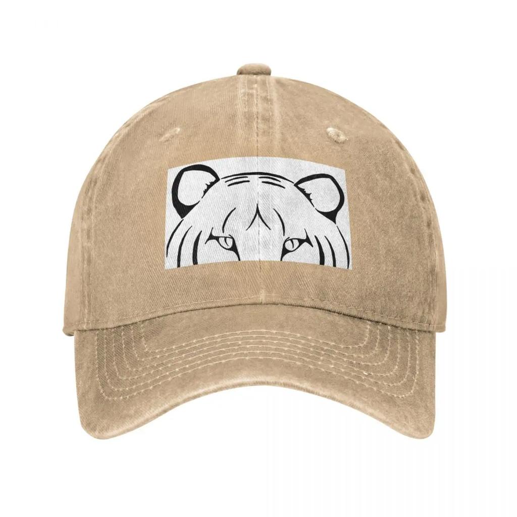 Endangered White Tiger Baseball Cap Snap Back Hat Golf Cap Military Cap Unisex Hat Unisex Luxury Golf Women Unisexs