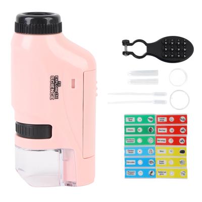 Kids Microscope Kit Portable Miniature Microscope Handheld Microscope For Home School Outdoor