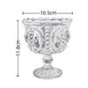 European Style Retro Embossed Tall Glass Ice Cream Cup Whiskey Mugs Pudding Yogurt Dessert Goblet Antique Style Coffee Cup