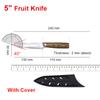 5 Inch Stainless Steel Knife Kitchen Boning Butcher Knife Meat Cleaver Fishing Knife Professional Chef Knife with Sheath