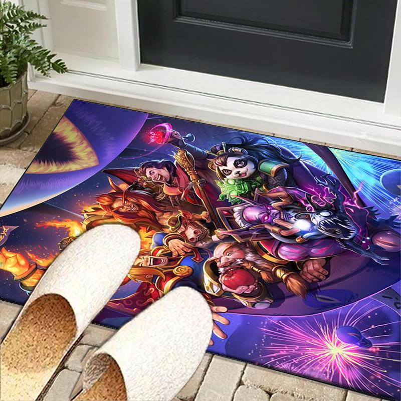 Warcraft Game Office Rug Chair Mat, Game Carpet, Suitable for Front Door, Bedroom, Living Room, Desk, Holiday Gift