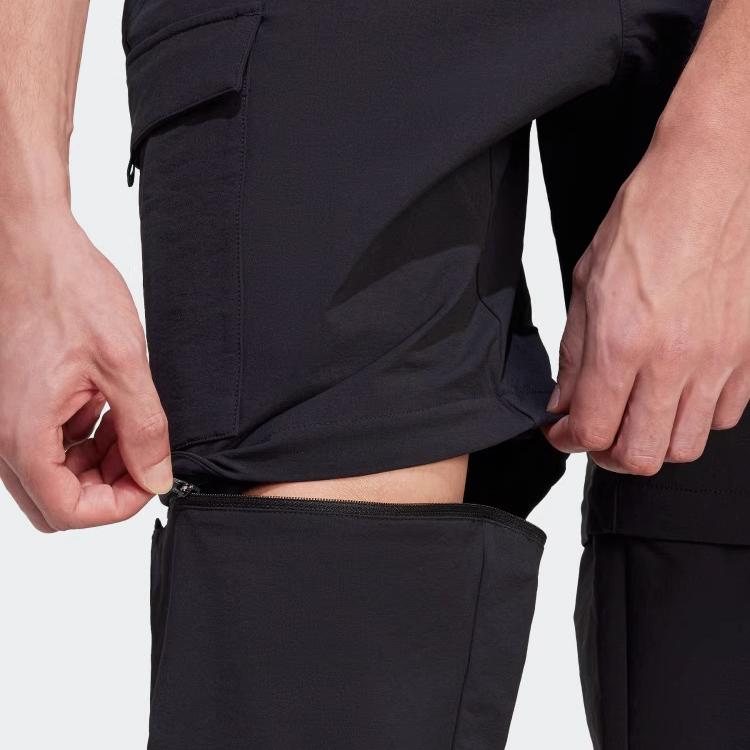 Adidas Terrex Travel Outdoor Series Comfortable Versatile Simple Sports Long Pants Men bottoms Black JD3486