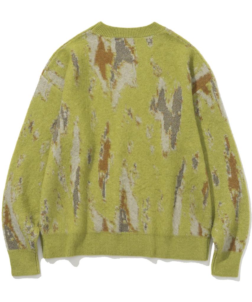 NOT4NERD N4Nd Graffiti Mohair Knit Sweater - Green