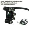 Motorcycle 7/8"Handlebar Headlamp Hazard Brake Self Latch+Reset Buttons Switch