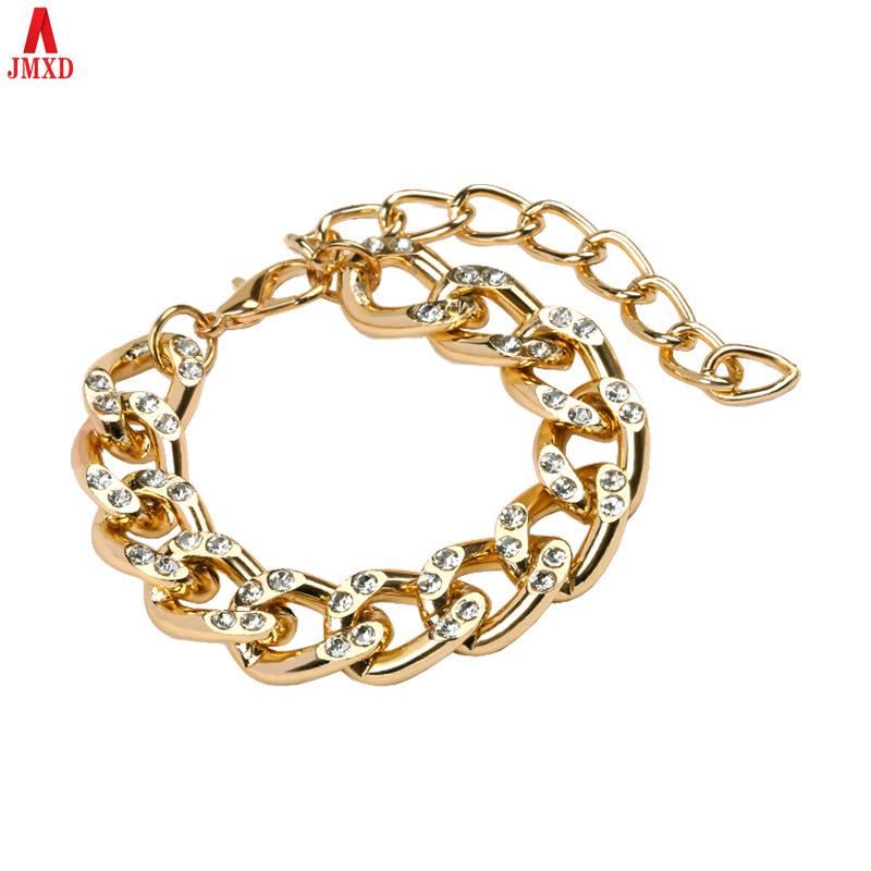

JMXD-Хип-Хоп Ювелирное Ожерелье Половина Бриллианта Кубинский Популярный Мужской Браслет Модный Браслет Без Рамок