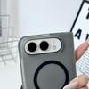 Custodia Per iPhone Duo Fold Opaca Trasparente PC Rigida Magnetica Protettiva Cover Posteriore Per MagSafe Ricarica Wireless Guscio Funda