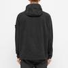 Stone Island Black Drawstring Zip Hoodie Men hoodies 731561150-V0029