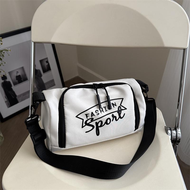 

Женская модная сумка кроссбоди на плечо большой вместимости с широким ремнем (2024) белый