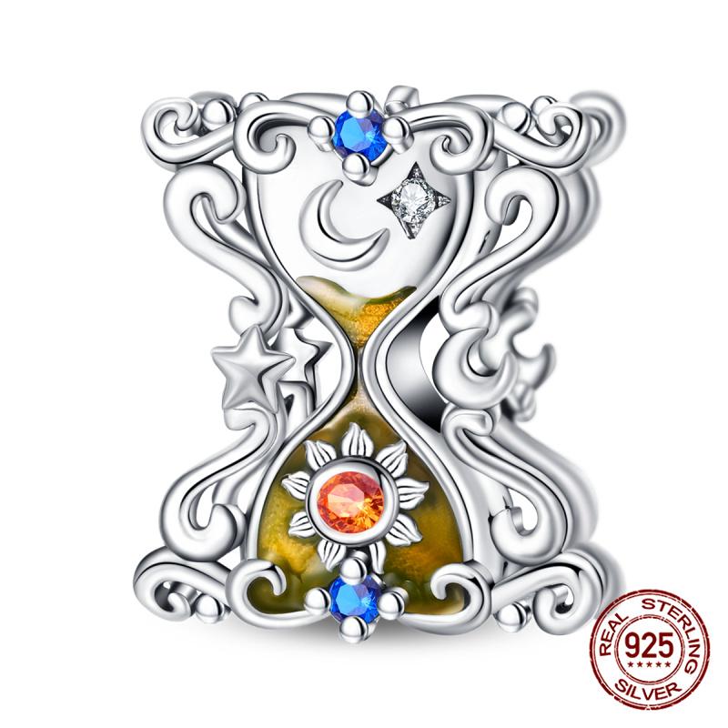 Genuine Copper Tarot Style Cards Sun Celestial Star Moon Charms Fit Authentic Bracelets Women'S Jewelry Making Birthday Gift