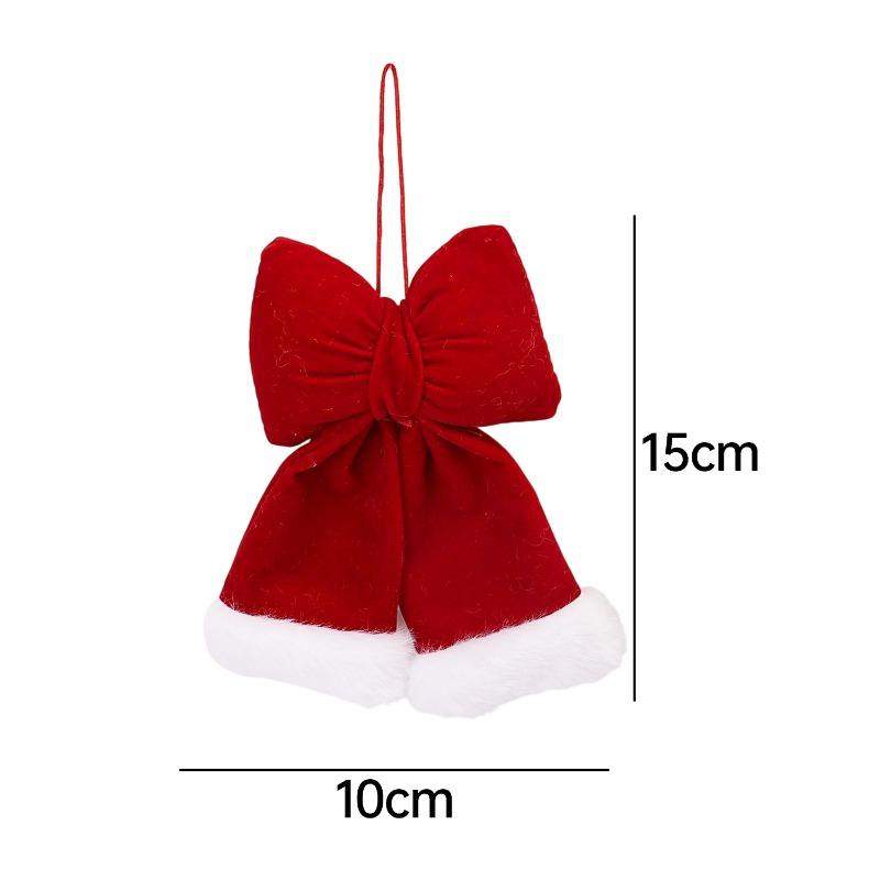 

Фланелевый Рождественский Бант Декорация Мягкий Бархатный Праздничный Подвесной Орнамент для Рождественской Елки Венков Подарков Вечеринки Каминной Полки 1PC