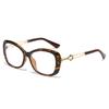 Anti-Blue Light Small Glasses Frame 100 With Female Degree Sweet And Cool Glasses Myopia Face Can Be Leopard Print Plain Glasses