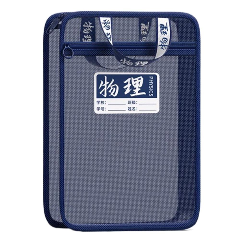 Multifunctional Transparent Subject Bag L Shaped File Folder Bag  School Office Supplies