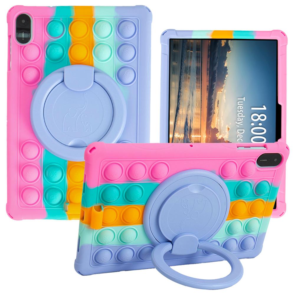 For Honor Pad X9/X8a Case Push Bubble Rotary Kickstand PC + Silicone Tablet Cover