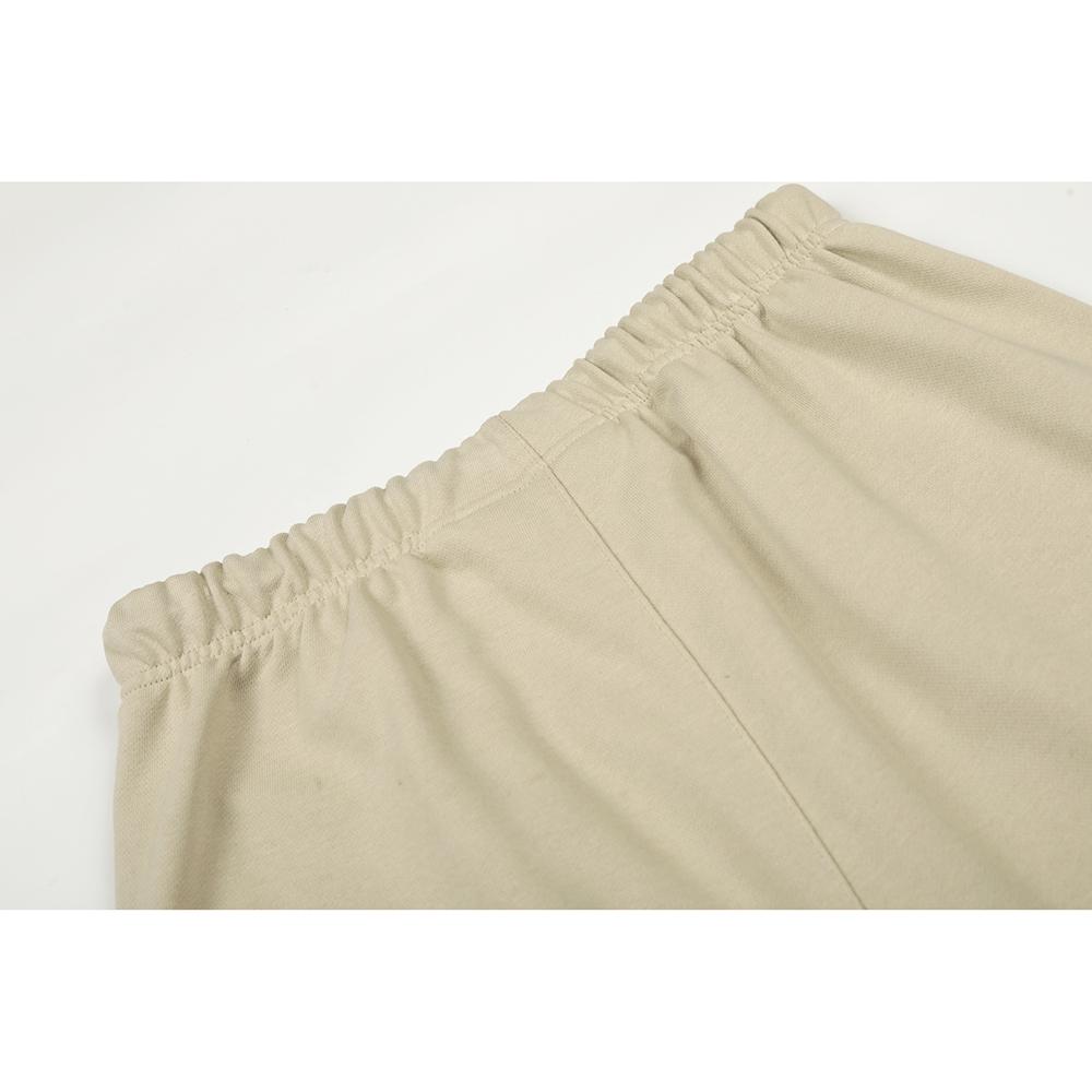 Fear of God Essentials Special Letter Print Sweat Shorts Unisex Oversized Cotton Drawstring Elastic Waist Streetwear Casual Sports Knee Length Shorts