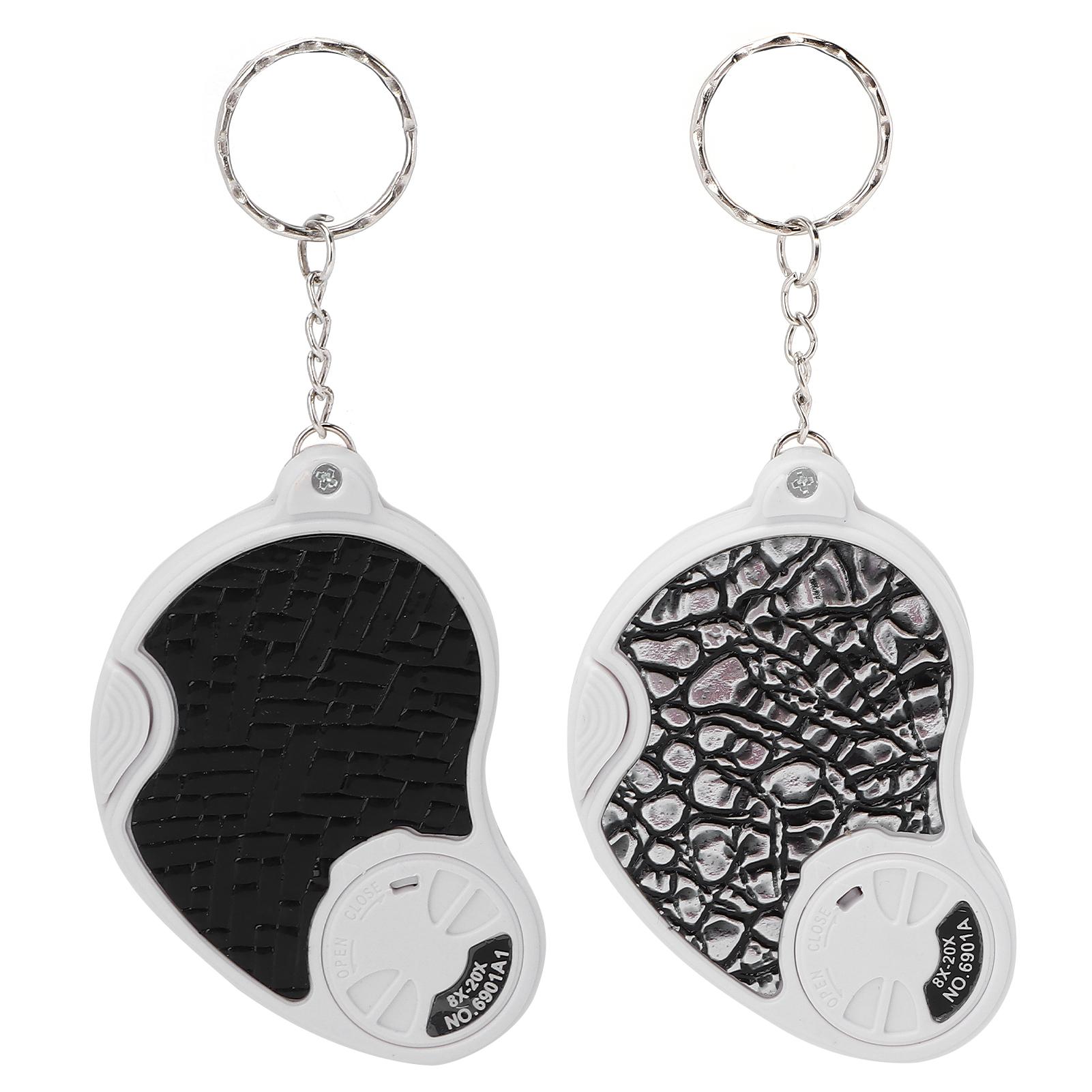 

8X 20X складна кишенькова лупа з підсвічуванням і підсвічуванням для літніх людей, які читають Black