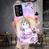 Pink Unicorn Rainbow Phone Case For Samsung Galaxy A12 A22 A32 A52 A72 A02S A51 A50S A71 A70 A31 A20S Note 20 Ultra S10 A10S Gal