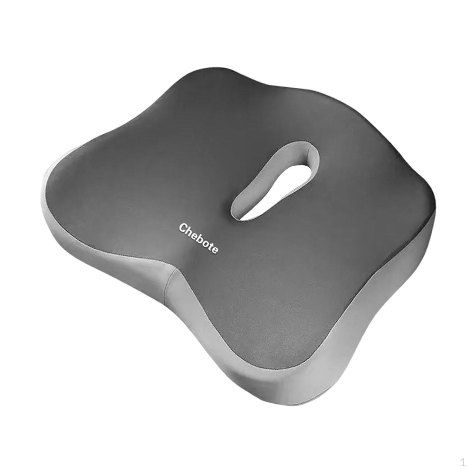 

Подушка сиденья из пены с памятью Подушка для ягодиц Премиум Эргономичная Нескользящее дно Подарки Подушки Стул Deep Gray