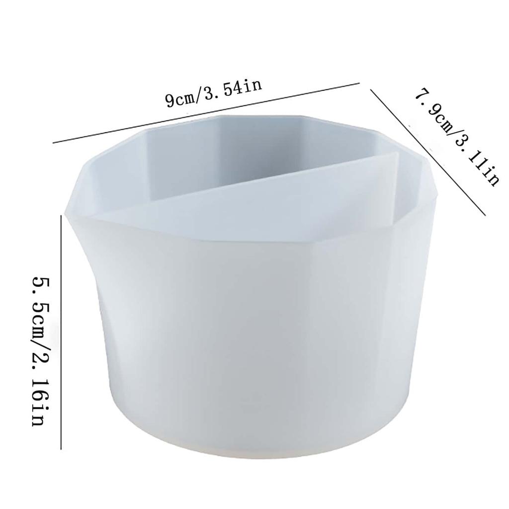 Für ein besseres Leben 1 Stück Transparent DIY Kristallfarbe Tasse Epoxidharz Weiche Silikonform Gemischt Passend Waschbar und Wiederverwendbar