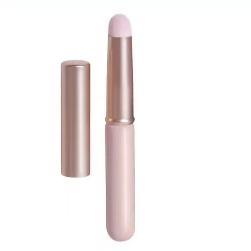 Malý štětec na rty s krytem Přenosný štětec na rty Beauty Makeup Štětec Vysoká kvalita s krytem štětec na rtěnku s kulatou hlavou Doporučeno