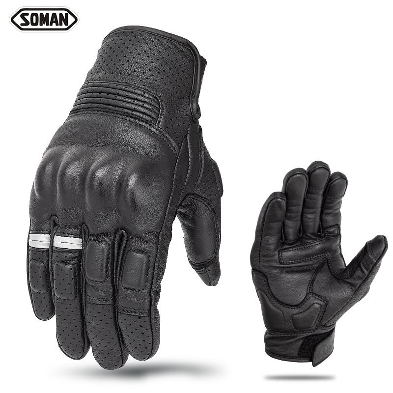 

Motocross Racing Gloves Touch Screen Male and Women Full Finger Touchscreen Motorcyclist Gloves Four Seasons Motorcycle Glo Practical Use XL чорний