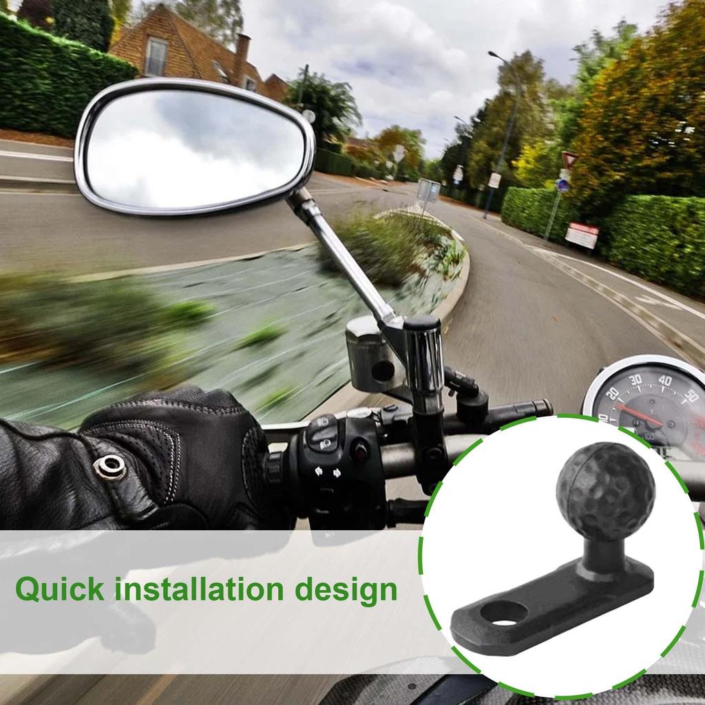 Angled Head Adapter Ball Base Angled Shock Absorbing Sturdy Alloy Ball Base Motorcycle Phone Holder Cycling Accessories for Bike