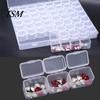 Jewelry Nail Art Storage Box 56 Grid with Lid High Quality PP Practical Case for Home Tips