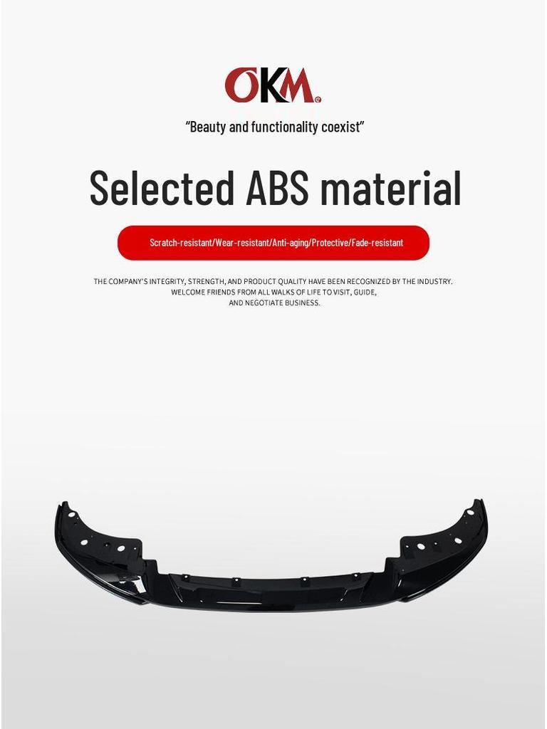 Kompatibler Frontlippensplitter für BMW 4er/i4 G22/G26 (2021-2025) (Bohrerfreie Modelle für zwei Türen)